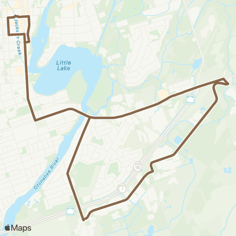 Peterborough Transit Technology Drive map