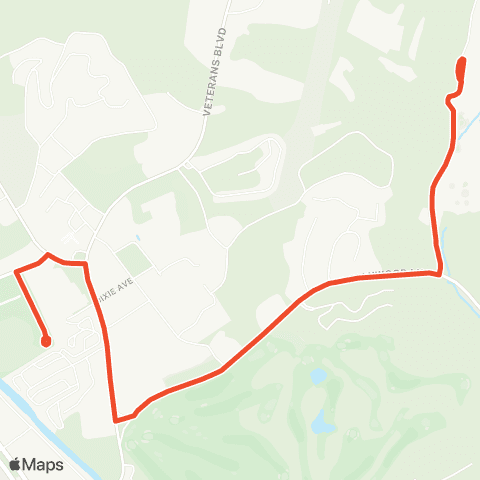 Pigeon Forge Mass Transit Dollywood map