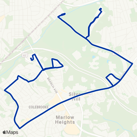 TheBus Naylor Rd - Capital Crossing Apartments map