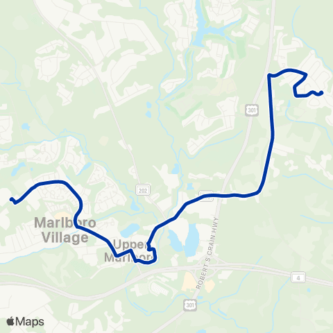 TheBus Marlboro Village - Marlboro Meadows map