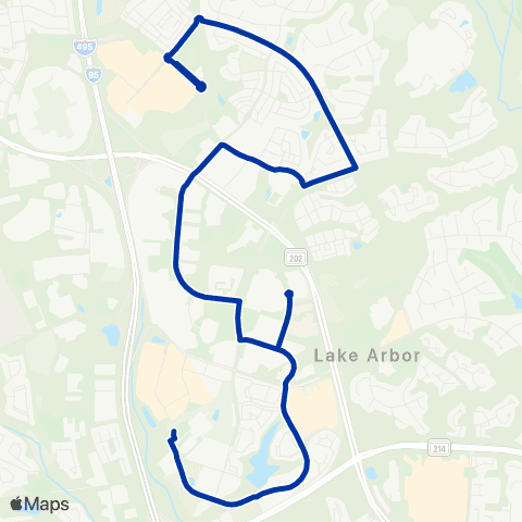TheBus Downtown Largo - Woodmore Towne Centre map