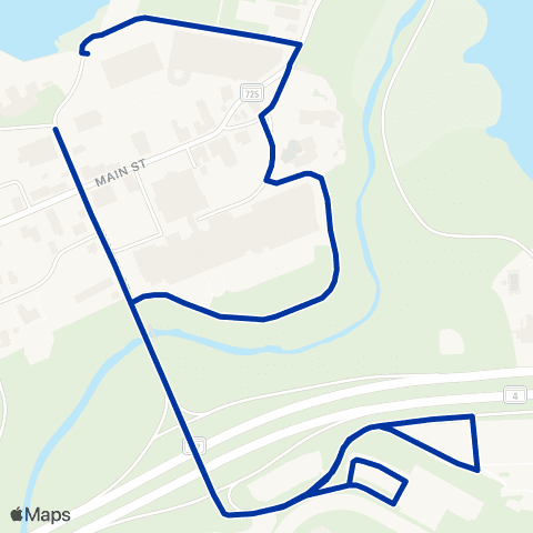 TheBus Upper Marlboro Loop map