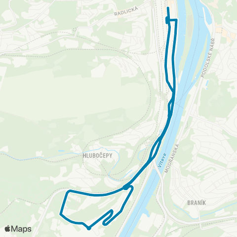 PID Smíchovské Nádraží - Filmové Ateliéry Barrandov - Smíchovské Nádraží map