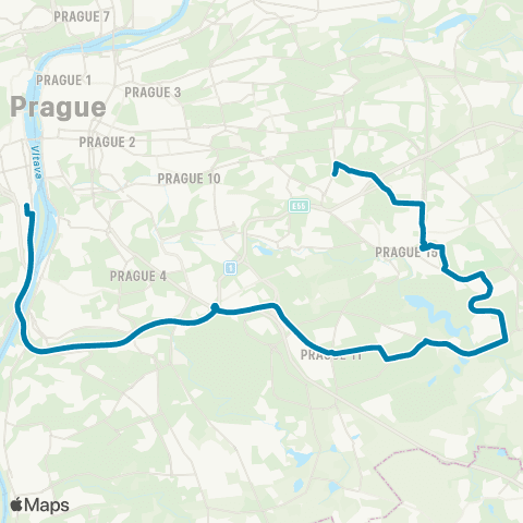 PID Smíchovské Nádraží - Skalka map