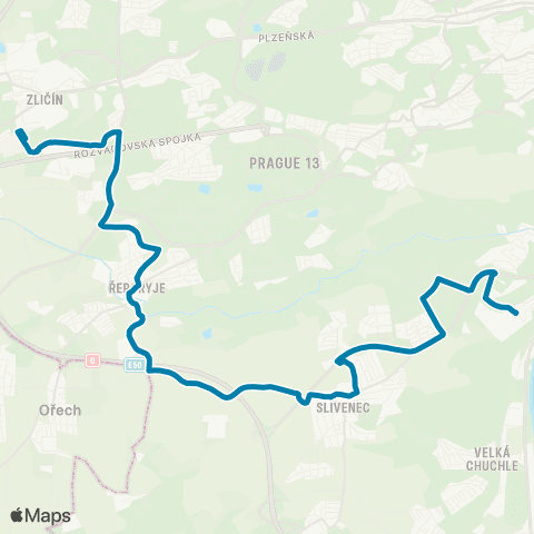 PID Zličín - Filmové Ateliéry map