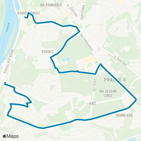 PID Podolská Vodárna - Dvorce map
