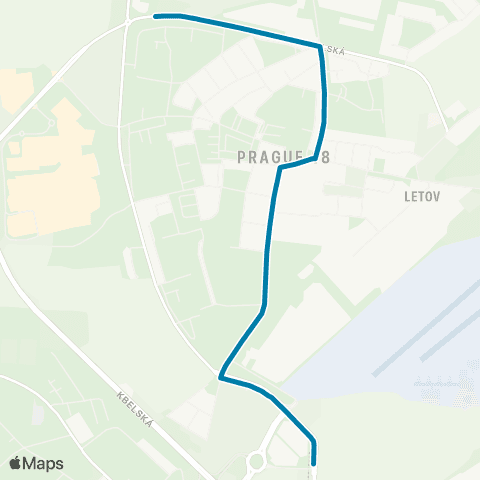 PID Letňany - Sídliště Letňany map