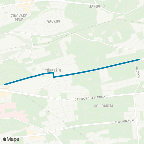 PID Želivského - Sídliště Malešice map