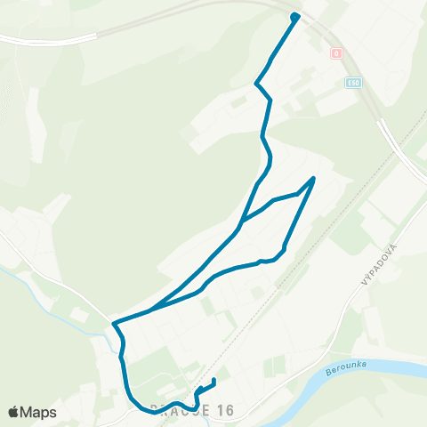 PID Nádraží Radotín - Lahovská map