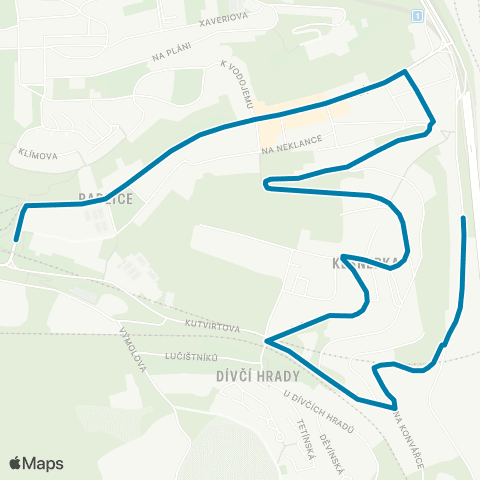 PID Správa Sociálního Zabezpečení - Radlická map