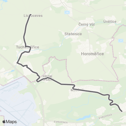 PID Praha,Bořislavka / Nádraží Veleslavín - Lichoceves map