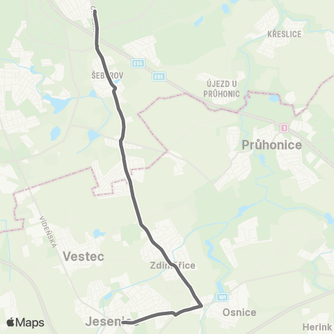 PID Praha,Opatov - Jesenice map