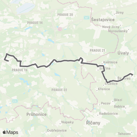 PID Praha,Skalka / Sídliště Skalka - Škvorec map