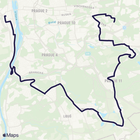 PID Anděl - Skalka map