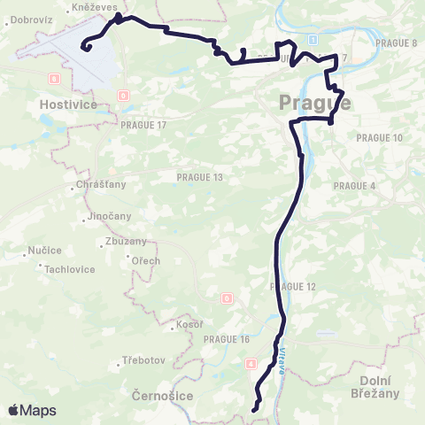 PID Terminál 1 - Baně map