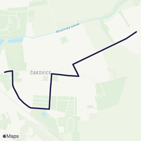 PID Cukrovar Čakovice - Miškovice map