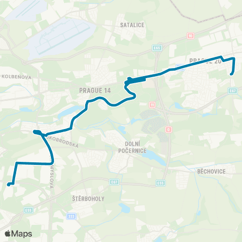 PID Depo Hostivař - Ve Žlíbku map