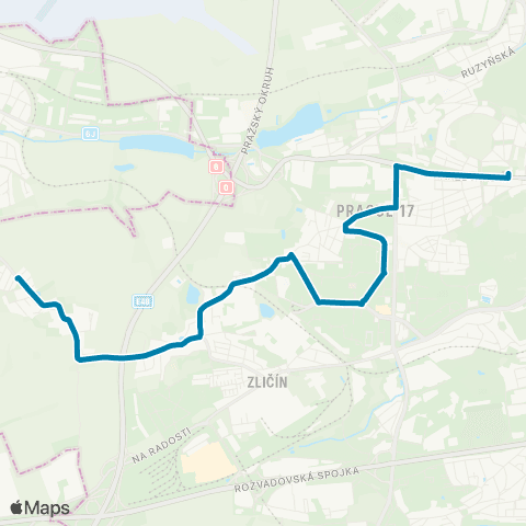PID Sobín - Bílá Hora map