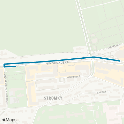 PID Želivského - Olšanské Hřbitovy map