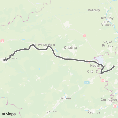 PID Praha,Kukulova / Vypich - Rakovník map