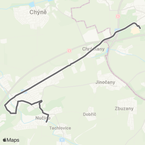 PID Praha,Zličín - Nučice map