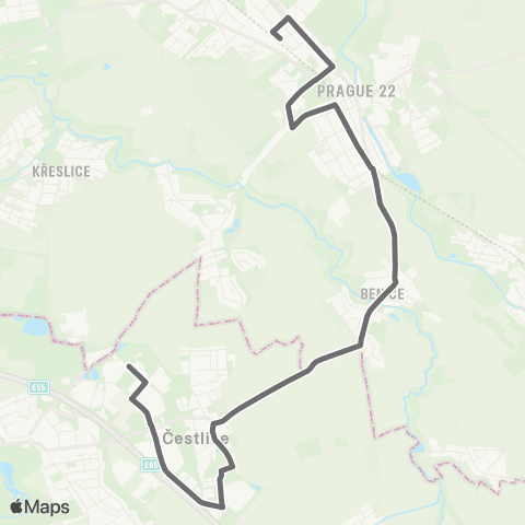 PID Praha,Nádraží Uhříněves - Čestlice map