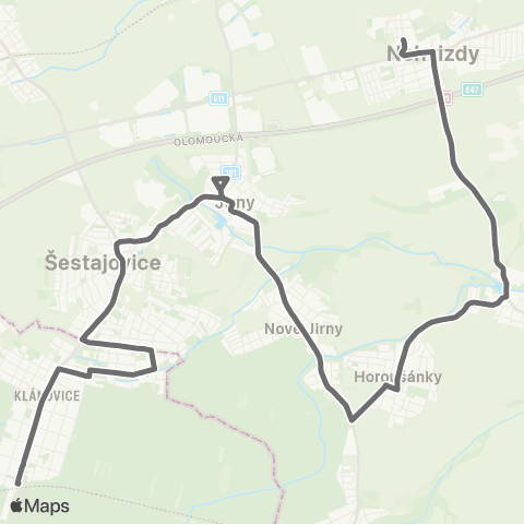 PID Praha,Nádraží Klánovice-Sever - Nehvizdy / Svémyslice map