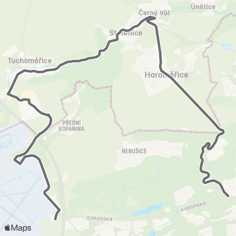 PID Praha,Bořislavka - Statenice - Praha,Obchodní Centrum Ruzyně map