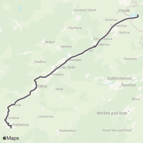 PID Praha,Zličín - Zdice - Hořovice map