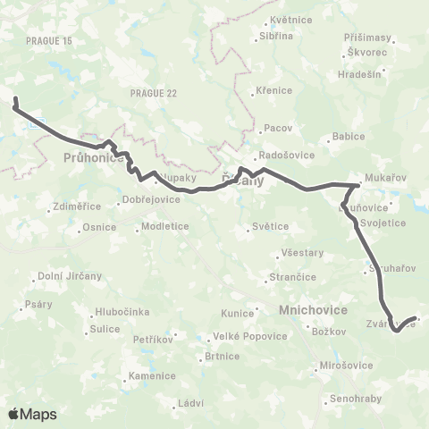 PID Praha,Opatov - Zvánovice map