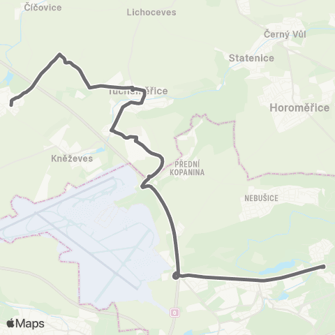 PID Praha,Nádraží Veleslavín - Středokluky map