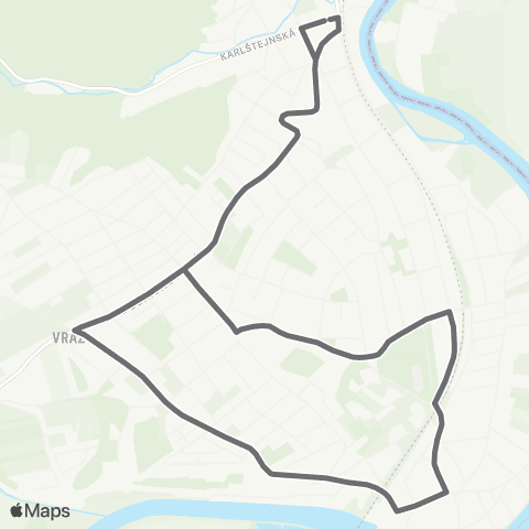 PID Praha,Sídliště Radotín - Karlík map