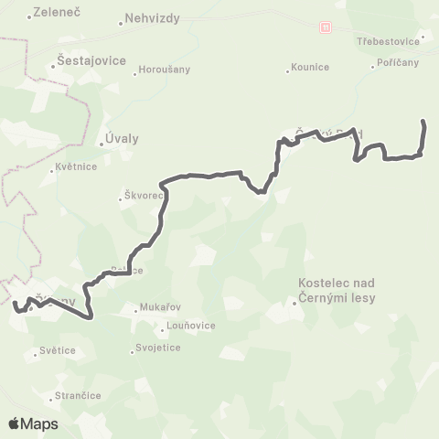 PID Klučov,Skramníky - Český Brod - Doubek - Říčany map