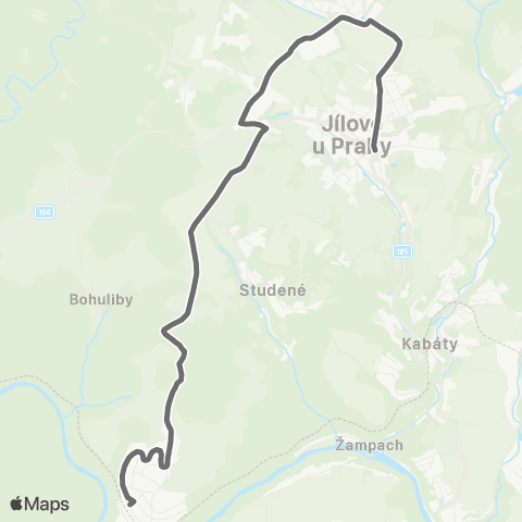 PID Jílové U Prahy - Jílové U Prahy,Luka Pod Medníkem map