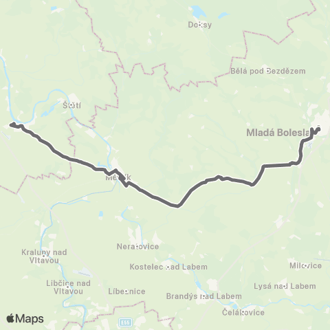 PID Mladá Boleslav - Mělník - Roudnice Nad Labem map
