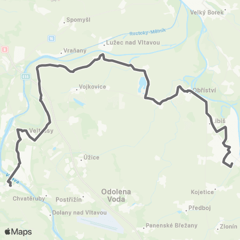 PID Neratovice - Zálezlice - Kralupy Nad Vltavou map