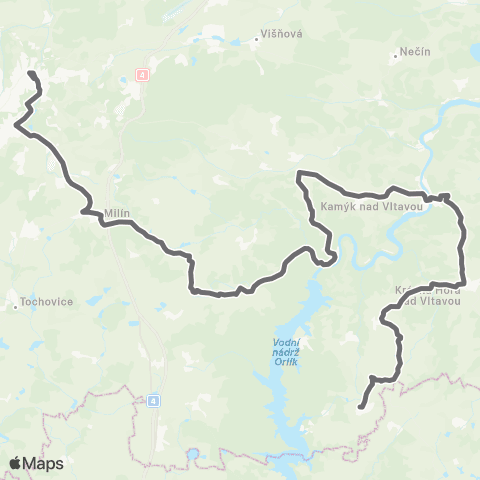 PID Příbram - Solenice - Milevsko map