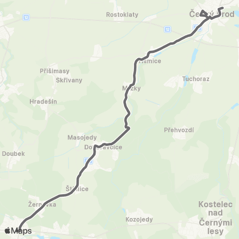PID Český Brod - Doubravčice - Mukařov - Louňovice map