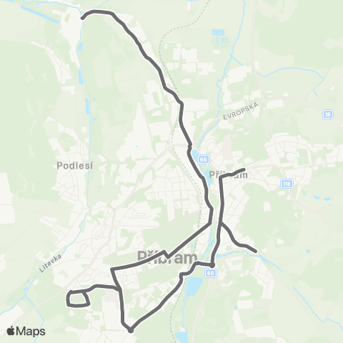 PID Mhd Příbram 507 Jiráskovy Sady - Sázky - Zdaboř - II.Poliklinika - Aut.Nádr. - Kovohutě - Lhota U Příbramě,Točna map