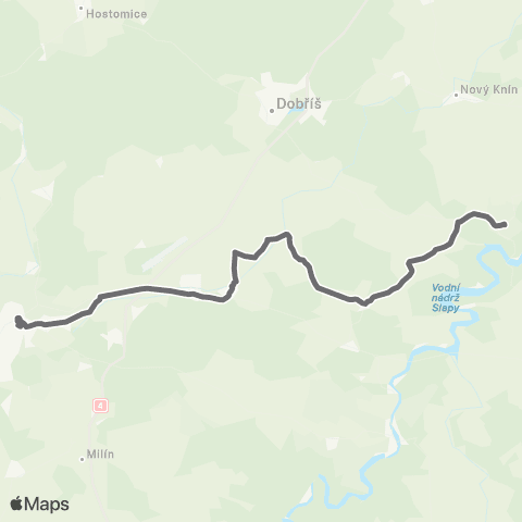PID Příbram - Nečín - Borotice map