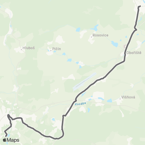 PID Dobříš - Příbram map