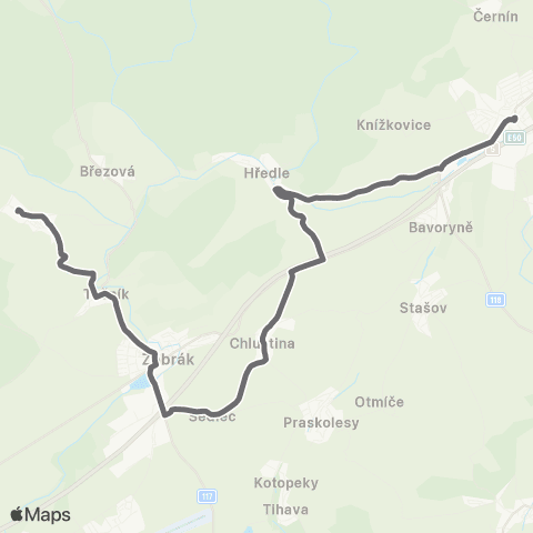PID Zdice - Bzová map