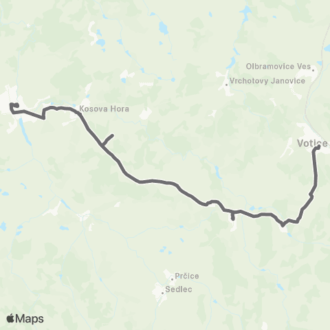 PID Votice - Heřmaničky - Sedlčany map