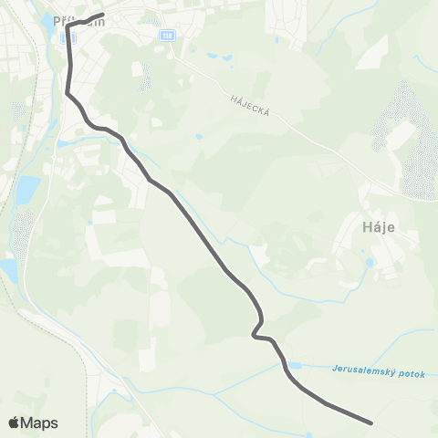 PID Mhd Příbram 565 Jiráskovy Sady - Sázky - Jesenice map