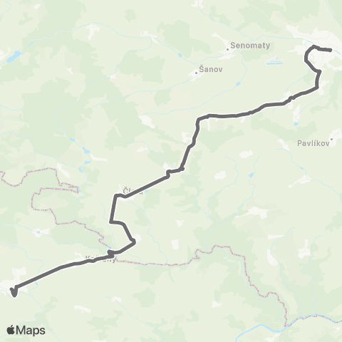 PID Rakovník - Čistá - Kralovice map