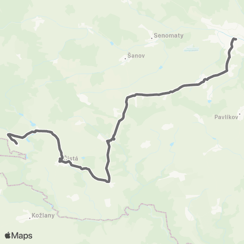 PID Rakovník - Čistá,KůZová map
