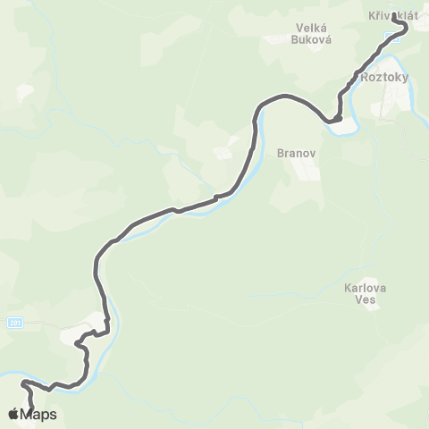 PID Radnice - Liblín - Zvíkovec - Skryje - Křivoklát map