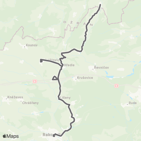 PID Rakovník - Mutějovice,Lhota Pod Džbánem - Vinařice map