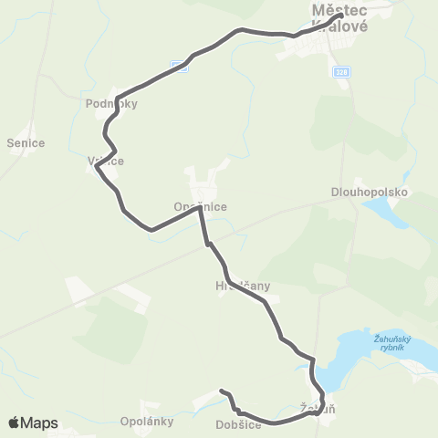 PID Městec Králové - Dobšice map