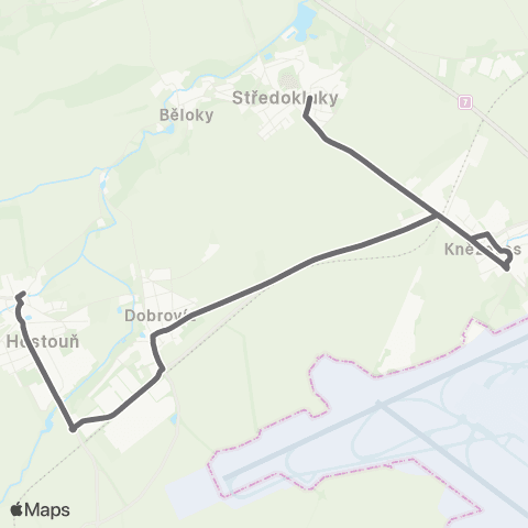 PID Hostouň - Středokluky map